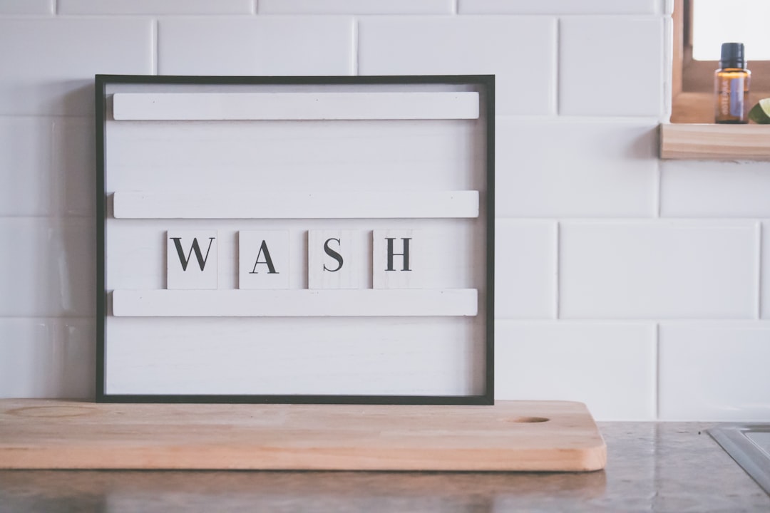 white and black wooden frame