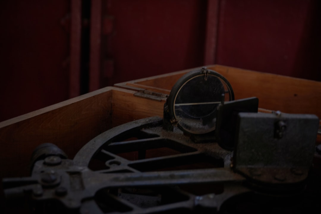 a close up of a clock on a table